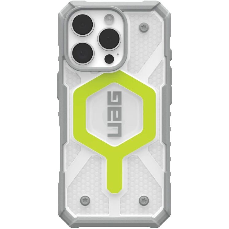Защитный чехол URBAN ARMOR GEAR (UAG) Pathfinder Clear Pro для Apple iPhone 16 Pro - Active Neon: фото 1 из 10