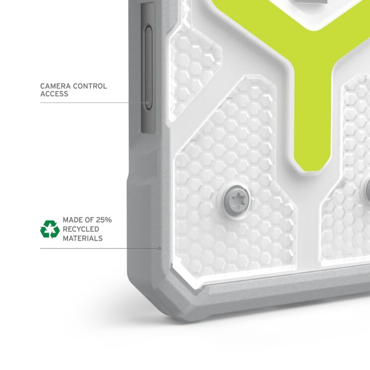 Защитный чехол URBAN ARMOR GEAR (UAG) Pathfinder Clear Pro для Apple iPhone 16 Pro - Active Neon: фото 7 из 10