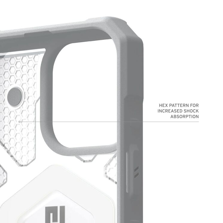 Защитный чехол URBAN ARMOR GEAR (UAG) Pathfinder Clear Pro для Apple iPhone 16 Pro - Active Neon: фото 9 из 10