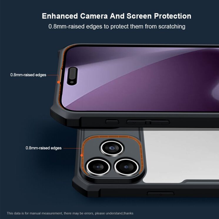 Захисний чохол XUNDD Rugged Case для iPhone 18 Pro Max - Black: фото 3 з 5