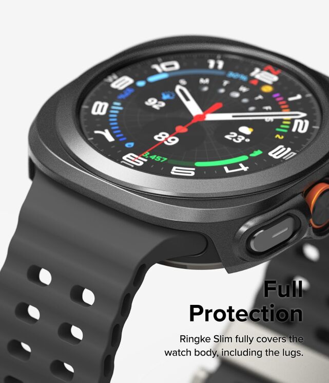 Защитный комплект Ringke Slim & Glass для Samsung Galaxy Watch Ultra (47mm) 8809961787744 - Titanium Black: фото 7 из 16
