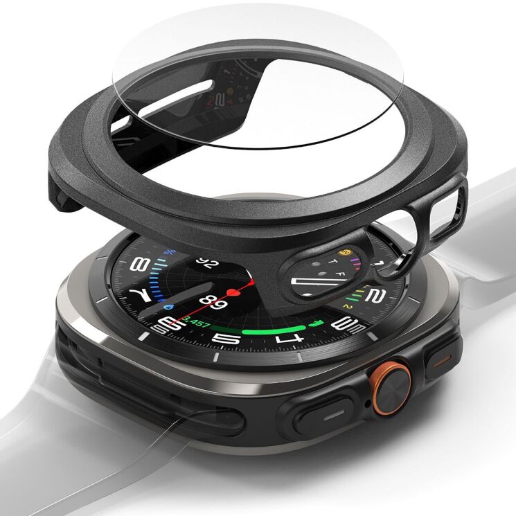 Защитный комплект Ringke Slim & Glass для Samsung Galaxy Watch Ultra (47mm) 8809961787744 - Titanium Black: фото 1 из 16