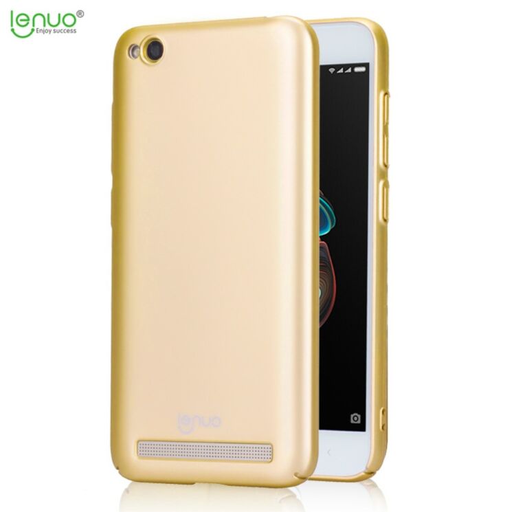 Пластиковый чехол LENUO Silky Touch для Xiaomi Redmi 5A - Gold: фото 1 из 5