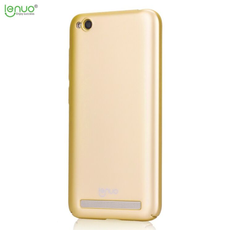 Пластиковый чехол LENUO Silky Touch для Xiaomi Redmi 5A - Gold: фото 3 из 5
