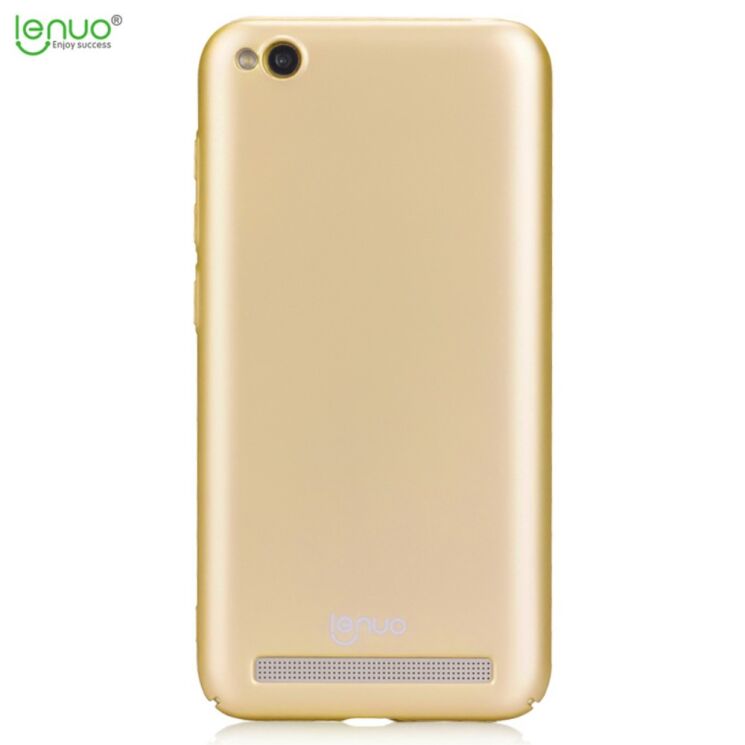 Пластиковый чехол LENUO Silky Touch для Xiaomi Redmi 5A - Gold: фото 2 из 5