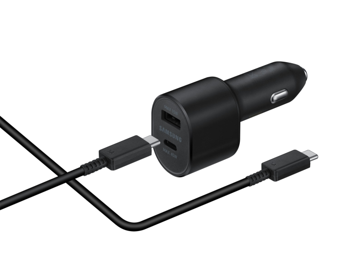 Автомобильное зарядное устройство Samsung Super Fast Dual Car Charger (45W+15W) EP-L5300XBEGRU - Black: фото 6 из 6