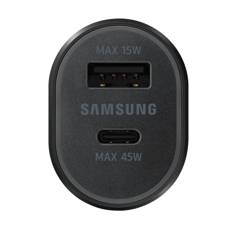 Автомобильное зарядное устройство Samsung Super Fast Dual Car Charger (45W+15W) EP-L5300XBEGRU - Black: фото 4 из 6