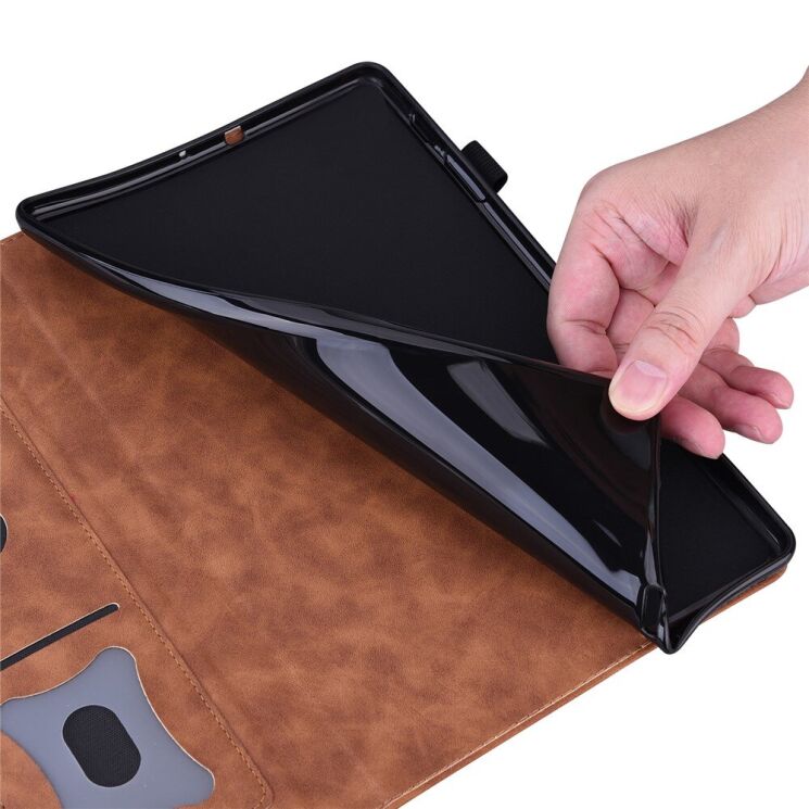 Чехол Deexe Business Style для Xiaomi Redmi Pad 2 - Brown: фото 5 из 8