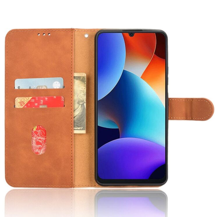 Чехол Deexe Classic Wallet для Blackview Color 8 - Brown: фото 2 из 6