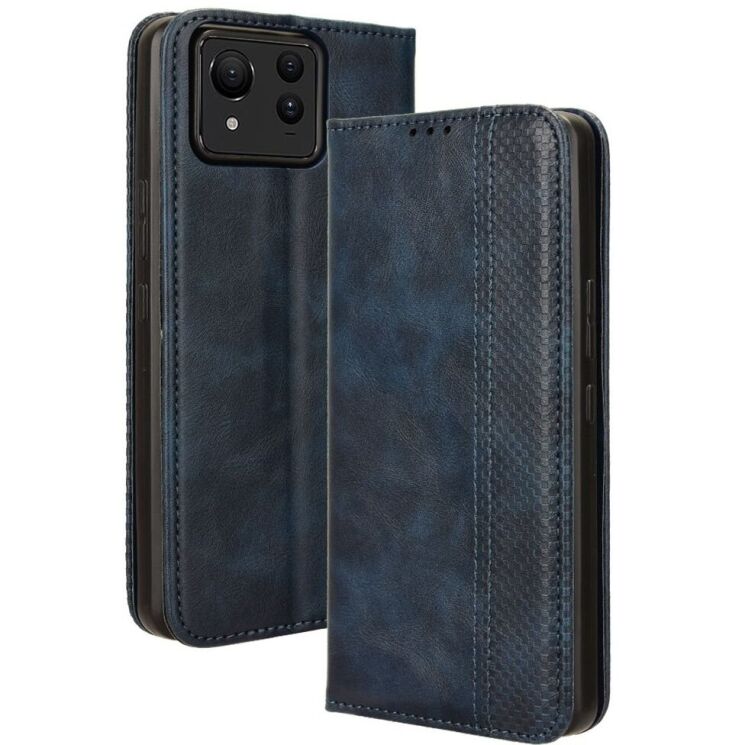 Чохол-книжка Deexe Retro Style для ASUS Zenfone 11 Ultra - Blue: фото 1 з 7