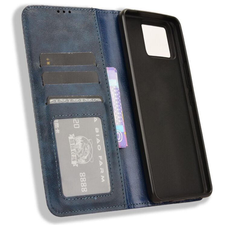 Чохол-книжка Deexe Retro Style для ASUS Zenfone 11 Ultra - Blue: фото 4 з 7