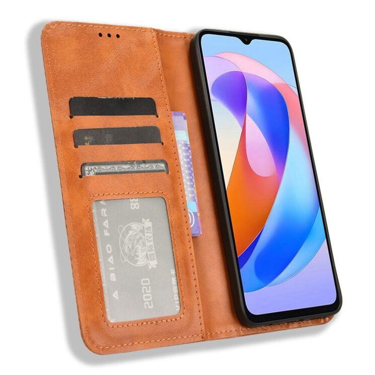 Чехол Deexe Retro Style для Honor Magic 6 Lite - Brown: фото 2 из 7