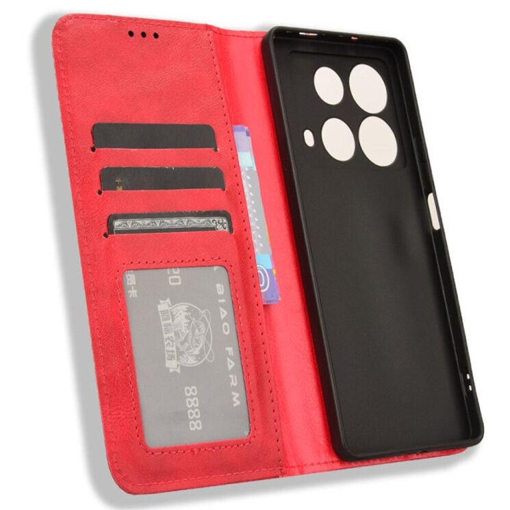 Чехол Deexe Retro Style для Infinix Note 40 - Red: фото 4 из 7