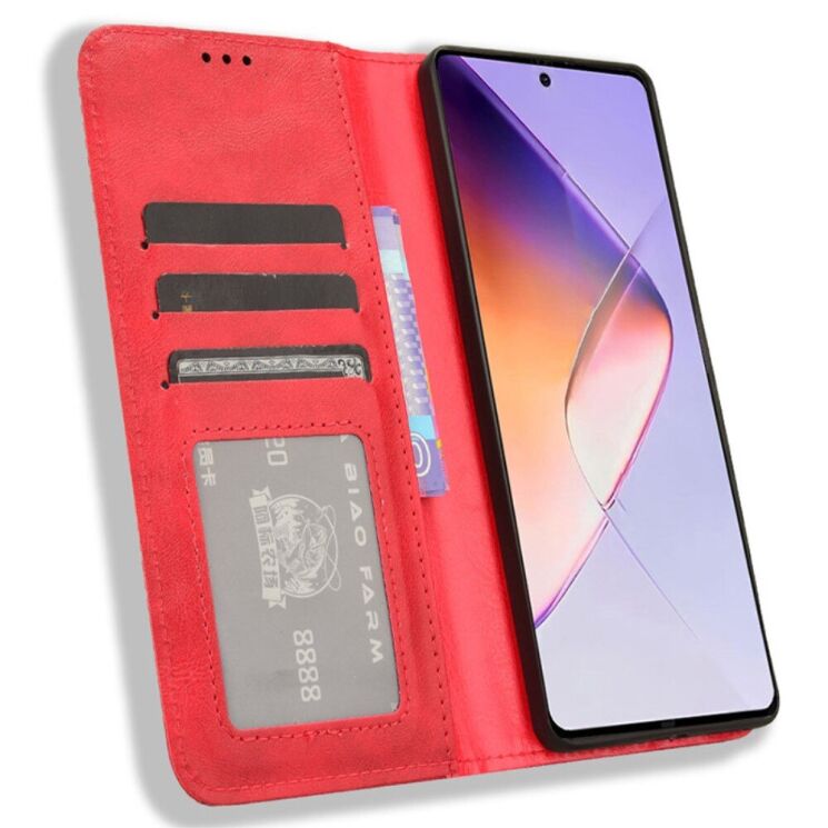 Чехол Deexe Retro Style для Infinix Note 40 - Red: фото 2 из 7