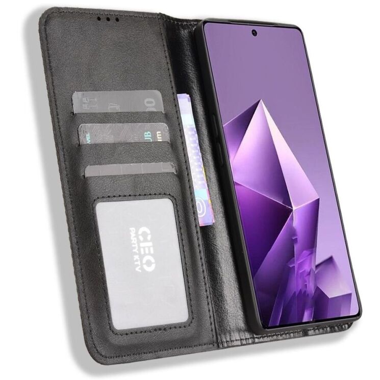Чехол Deexe Retro Style для Infinix Note 50 Pro Plus - Black: фото 5 из 18