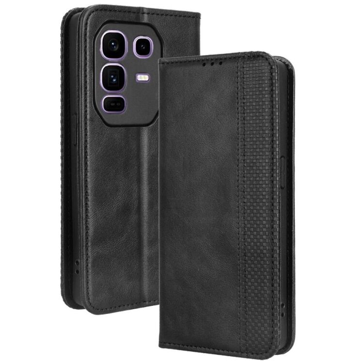 Чехол Deexe Retro Style для Infinix Note 50 Pro Plus - Black: фото 8 из 18