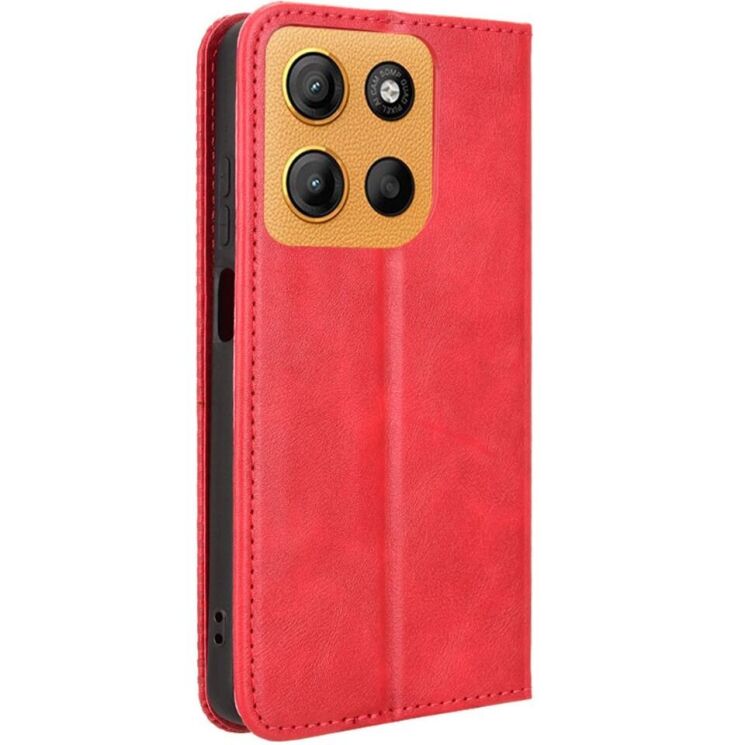 Чехол Deexe Retro Style для Motorola Moto G15 / G15 Power - Red: фото 6 из 7