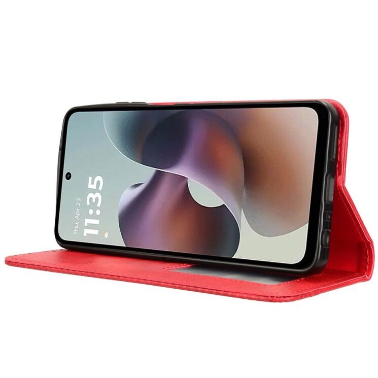 Чохол Deexe Retro Style для Motorola Moto G56 - Red: фото 7 з 15
