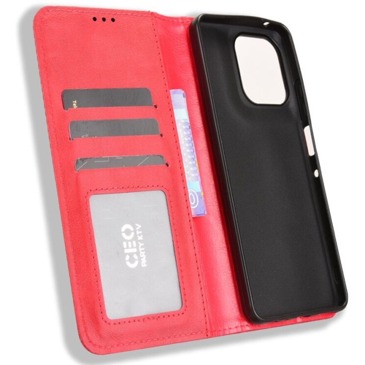 Чохол Deexe Retro Style для Motorola Moto G56 - Red: фото 5 з 15