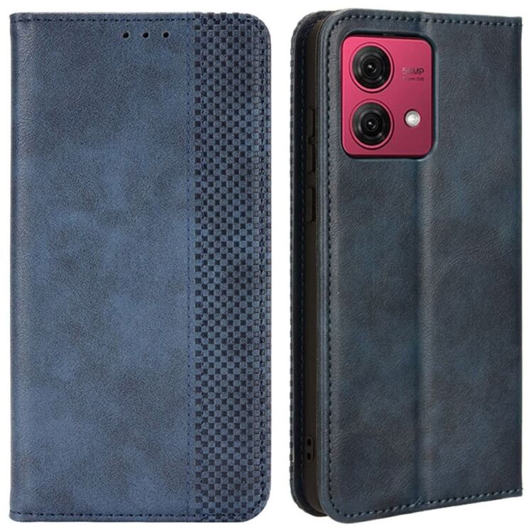 Чохол Deexe Retro Style для Motorola Moto G84 - Blue: фото 1 з 6