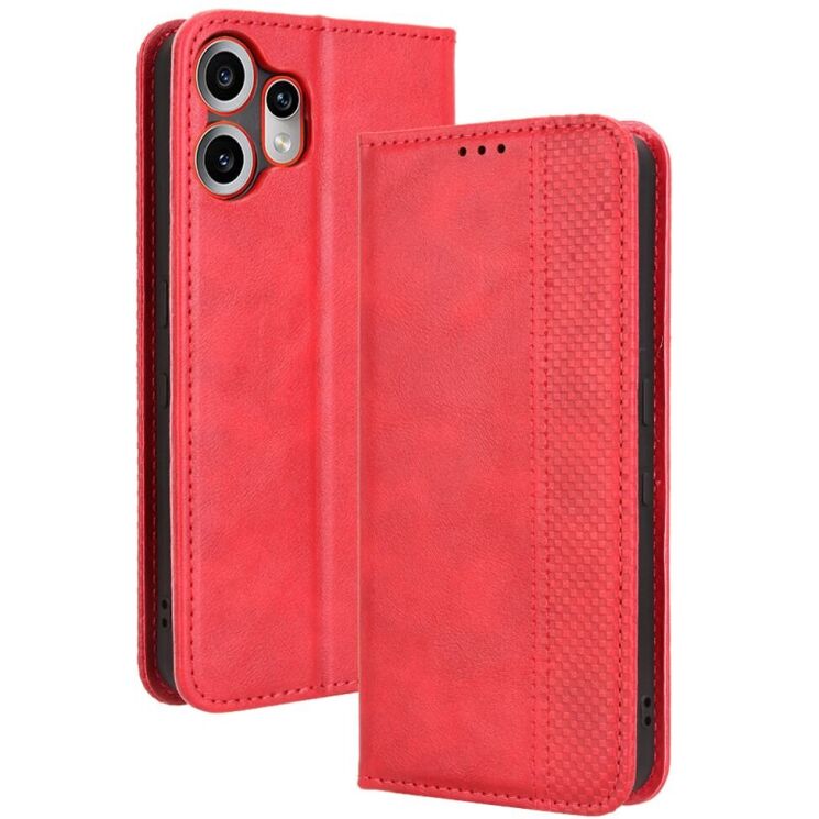 Чохол Deexe Retro Style для Nothing CMF Phone 2 Pro - Red: фото 1 з 18