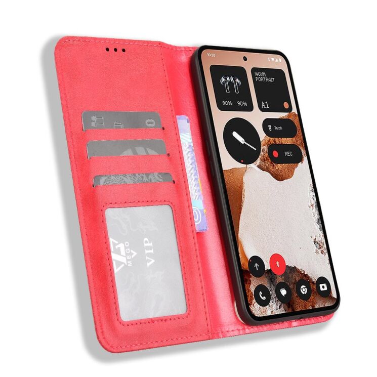 Чохол Deexe Retro Style для Nothing CMF Phone 2 Pro - Red: фото 6 з 18