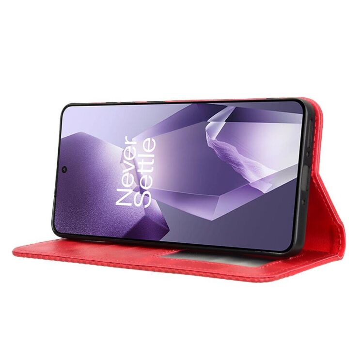 Чехол Deexe Retro Style для OnePlus 13R / Ace 5 / Ace 5 Pro - Red: фото 3 из 7