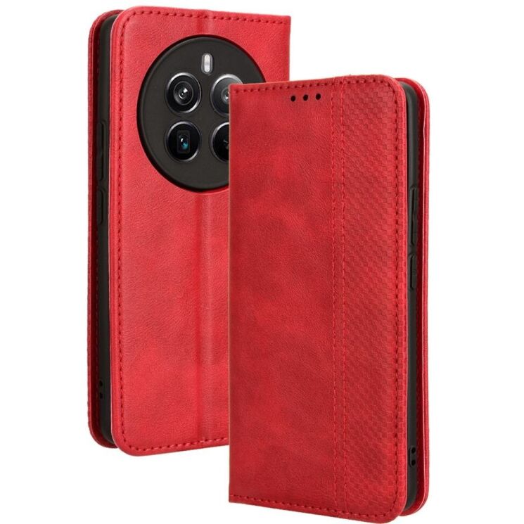 Чехол Deexe Retro Style для Realme 12 / 12 Plus - Red: фото 1 из 7