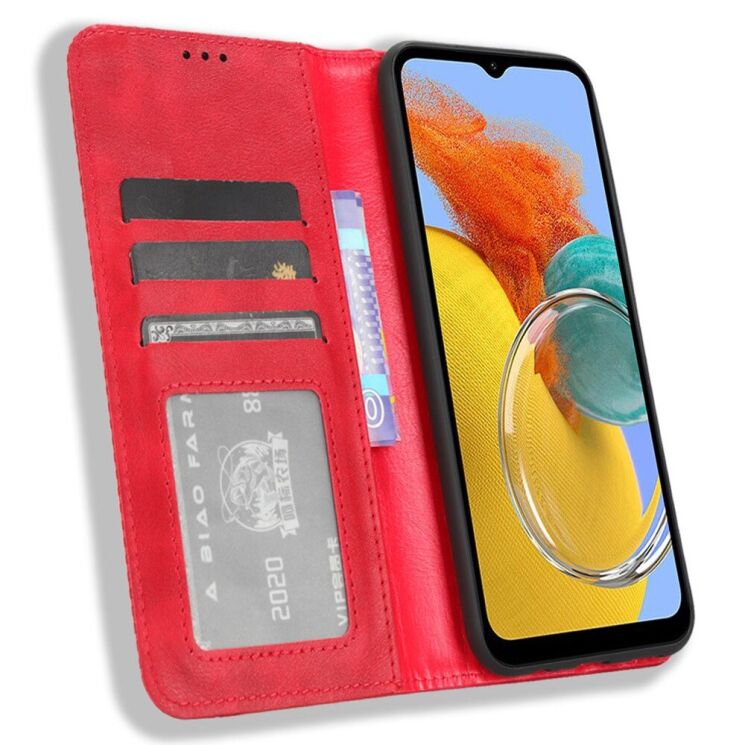 Чехол Deexe Retro Style для Samsung Galaxy M34 (M346) - Red: фото 2 из 7