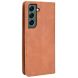 Чохол Deexe Retro Style для Samsung Galaxy S22 (S901) - Brown (296359Z). Фото 3 з 10