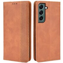 Чехол Deexe Retro Style для Samsung Galaxy S22 (S901) - Brown: фото 1 из 10