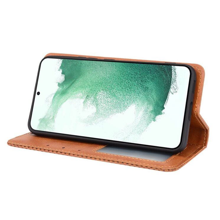 Чохол Deexe Retro Style для Samsung Galaxy S22 (S901) - Brown: фото 4 з 10