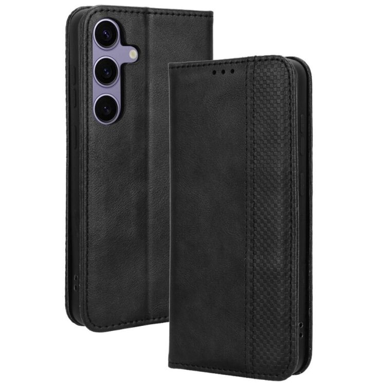 Чохол Deexe Retro Style для Samsung Galaxy S24 Plus - Black: фото 1 з 7