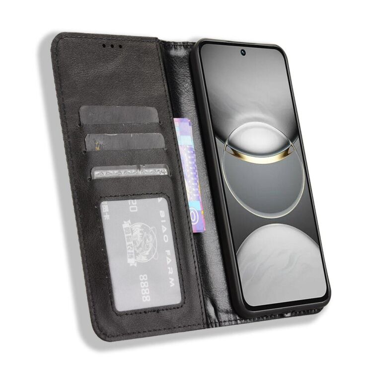 Чохол Deexe Retro Style для TECNO Spark 30 Pro - Black: фото 2 з 8
