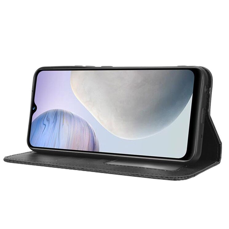 Чехол-книжка Deexe Retro Style для VIVO Y02 - Black: фото 3 из 8