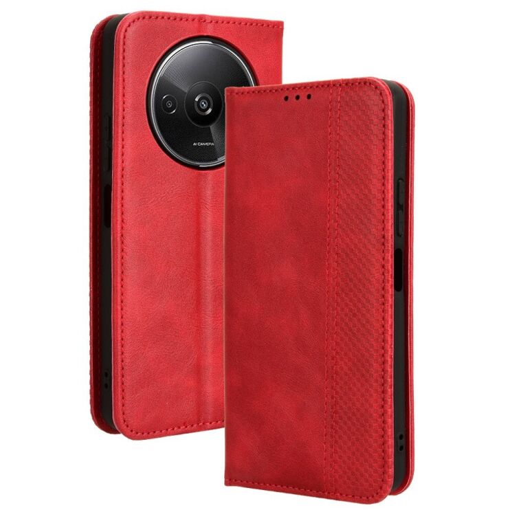 Чехол Deexe Retro Style для Xiaomi Redmi A3 - Red: фото 1 из 7