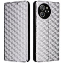 Чохол Deexe Rhombus Book для Blackview Shark 8 / Oscal Tiger 12 - Silver: фото 1 з 6