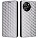 Чехол Deexe Rhombus Book для Blackview Shark 8 / Oscal Tiger 12 - Silver (378104S). Фото 1 из 6