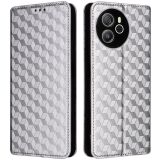Чехол Deexe Rhombus Book для Blackview Shark 8 / Oscal Tiger 12 - Silver: фото 1 из 6