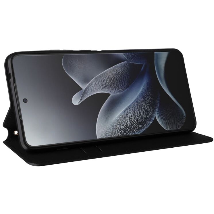 Чохол Deexe Rhombus Book для Motorola Edge 70 - Black: фото 4 з 10