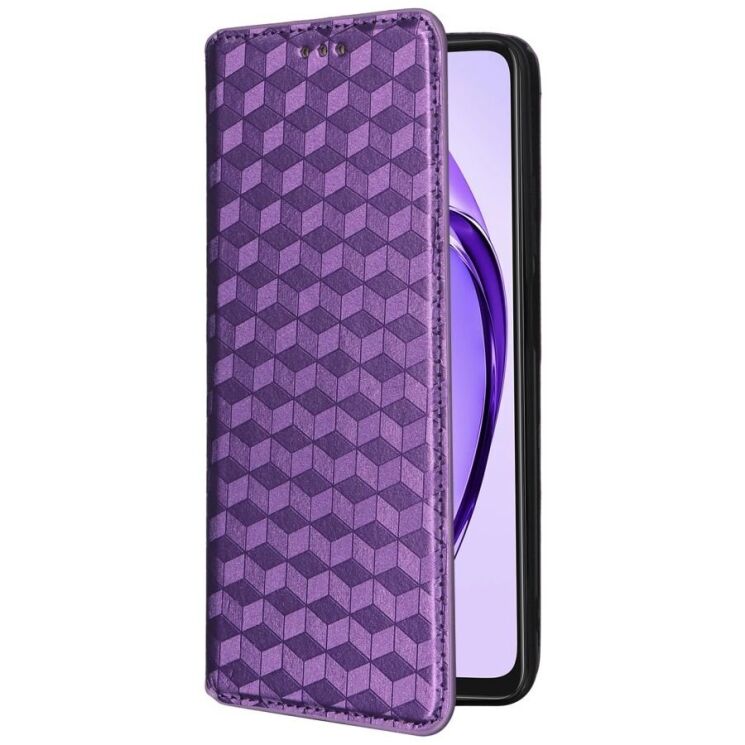 Чехол Deexe Rhombus Book для OPPO A3x / A3 / A40m - Purple: фото 5 из 8