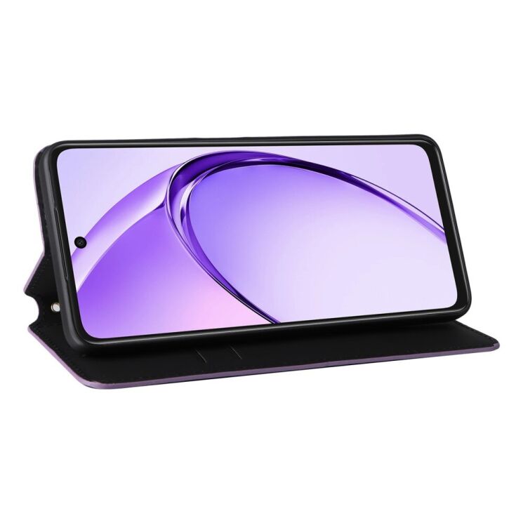 Чехол Deexe Rhombus Book для OPPO A3x / A3 / A40m - Purple: фото 3 из 8