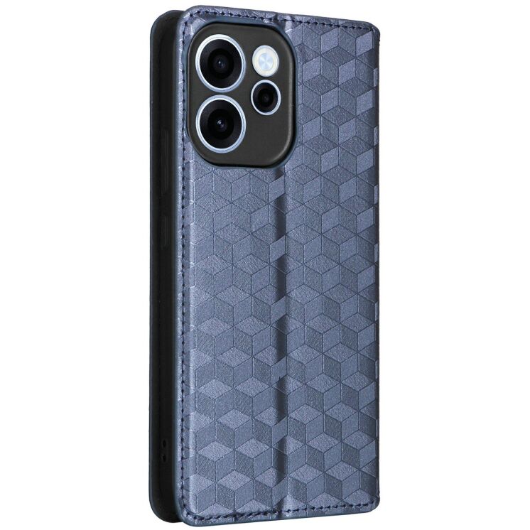 Чохол Deexe Rhombus Book для OPPO Reno 15 - Blue: фото 7 з 7