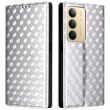 Чехол Deexe Rhombus Book для Realme C75 - Silver (374321S)