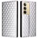 Чехол Deexe Rhombus Book для Realme C75 - Silver (374321S). Фото 1 из 10