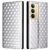 Чехол Deexe Rhombus Book для Realme C75 - Silver: фото 1 из 10