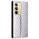 Чехол Deexe Rhombus Book для Realme C75 - Silver (374321S). Фото 8 из 10