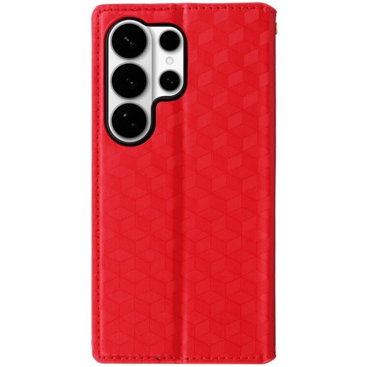 Чехол Deexe Rhombus Book для Samsung Galaxy S26 Ultra - Red: фото 7 из 7