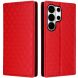Чехол Deexe Rhombus Book для Samsung Galaxy S26 Ultra - Red (404414R). Фото 1 из 7