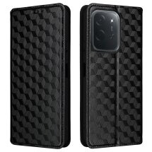 Чохол Deexe Rhombus Book для Xiaomi Poco C95 Pro - Black: фото 1 з 7